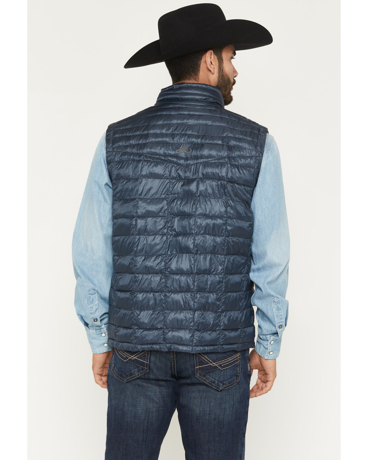 Image #4 - Resistol Men's Cold Bloq Puffer Vest, Blue, hi-res