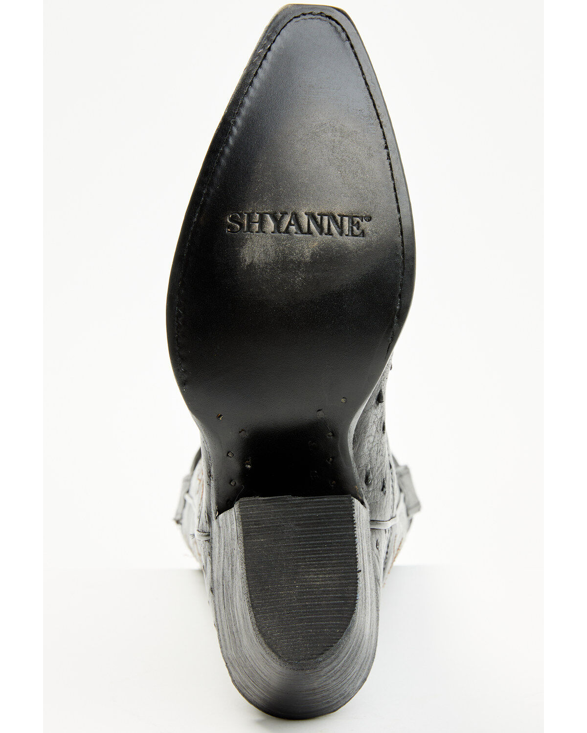 Image #7 - Shyanne Women's Daisie Exotic Full Quill Ostrich Western Boots - Snip Toe, Black, hi-res
