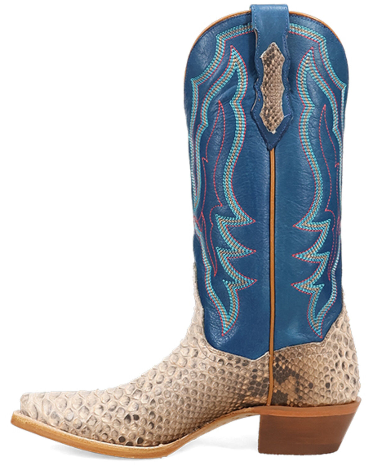 Image #3 - Dan Post Women's Petunia Dream Exotic Python Western Boots - Round Toe, Cream, hi-res