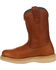Image #9 - Georgia Boot Men's Wellington Barracuda Work Boots - Steel Toe, Brown, hi-res