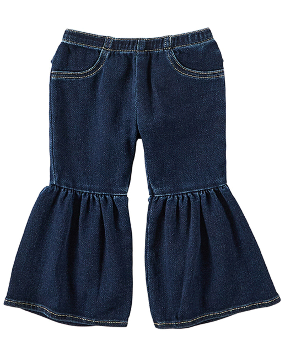 Wrangler Infant Girls' Dark Wash Flare Pant, Dark Wash, hi-res