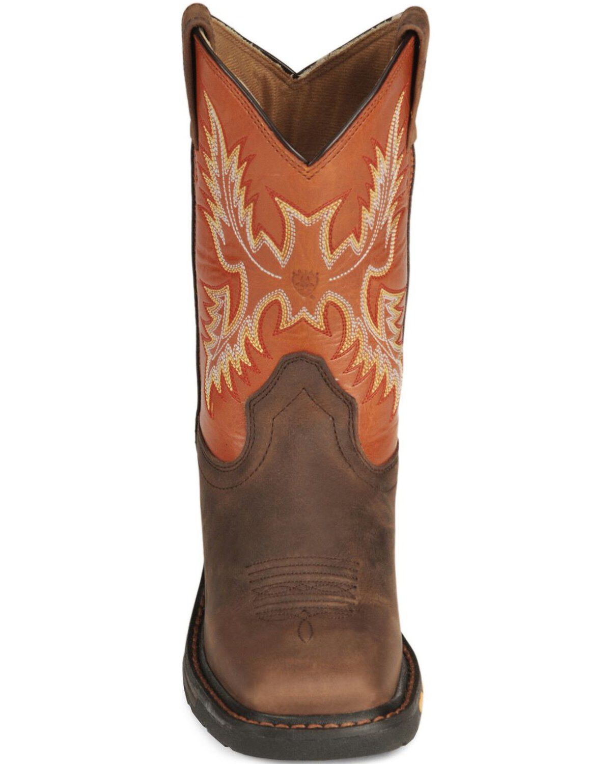 Image #4 - Ariat Boys' Earth WorkHog&reg; Western Boots - Square Toe, Earth, hi-res