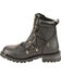 Image #2 - Milwaukee Leather Women's Twin Zipper Boots - Round Toe, Black, hi-res