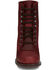 Image #4 - Justin Women's McKean Lace-Up Boots - Round Toe, Red, hi-res