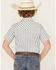 Image #4 - Cody James Boys' Outlaw Pass Striped Print Short Sleeve Snap Western Shirt, White, hi-res