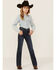 Image #3 - Wrangler Retro Girls' Denver Medium Wash Regular Fit Mid Rise Bootcut Jeans, Blue, hi-res
