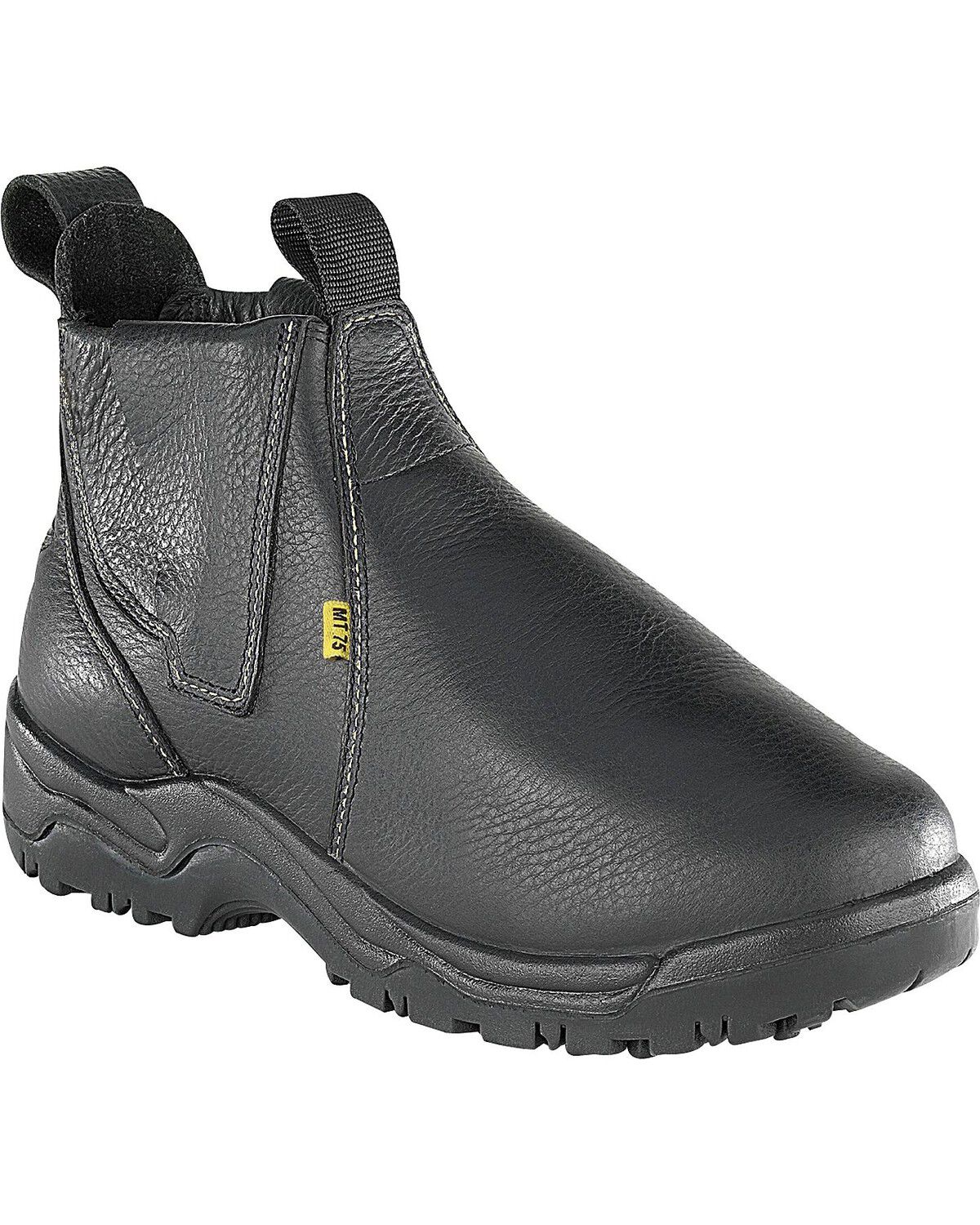 Image #1 - Florsheim Men's Hercules 6" Met Guard Work Boots - Steel Toe, Black, hi-res