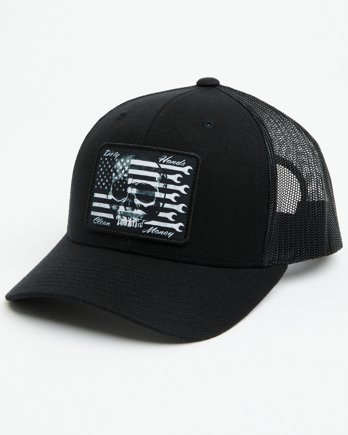 Image #1 - Troll Co Men's Flagship Patriotic Ball Cap, Black, hi-res