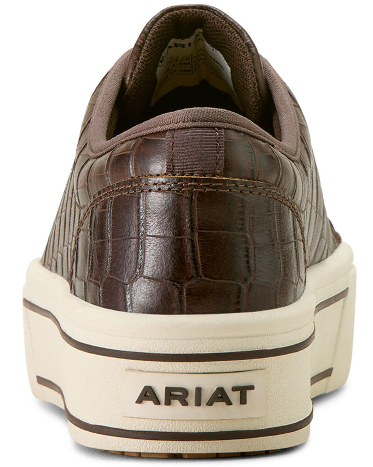 Image #6 - Ariat Women's Skylar Crocodile Print Casual Shoes, Brown, hi-res