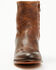 Image #4 - Moonshine Spirit&reg; Men's Pancho 8" Zipper Western Boot - Round Toe, Brown, hi-res