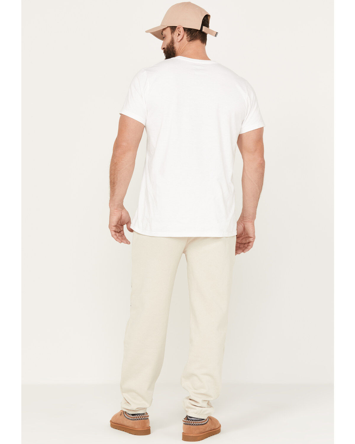 Image #3 - Brixton Men's Alton Line Fleece Jogger, Beige/khaki, hi-res