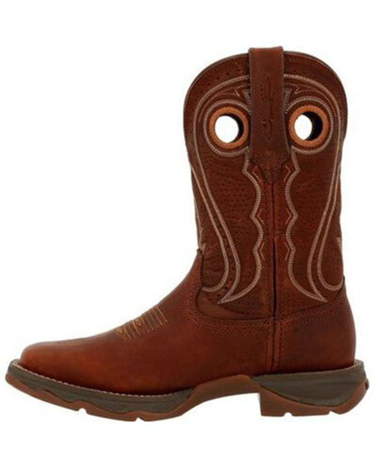 Image #3 - Durango Women's Chestnut Lady Rebel Performance Western Boots - Square Toe, Chestnut, hi-res