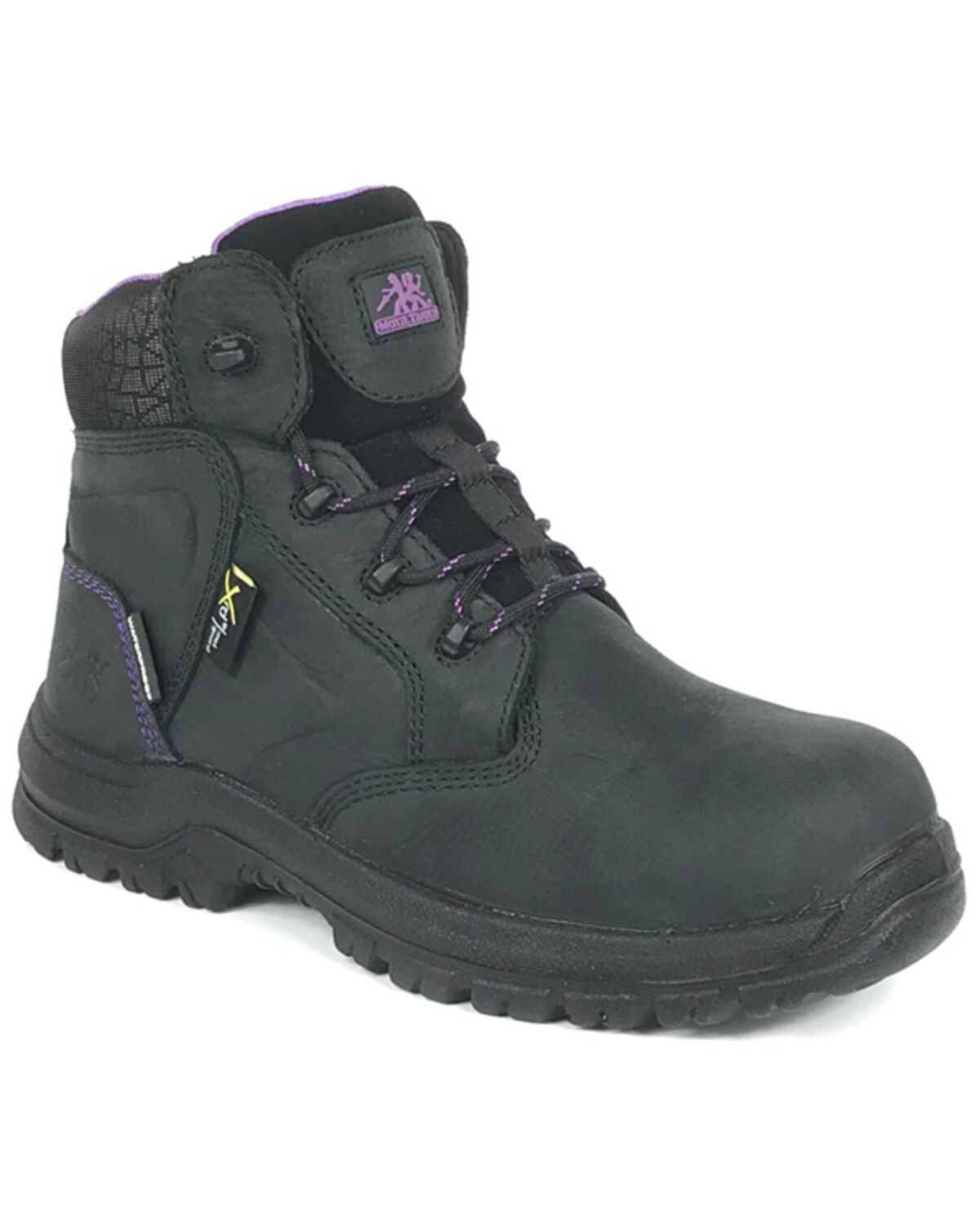 Image #1 - Moxie Trades Women's 6" Tina Waterproof Work Boots - Composite Toe, Black, hi-res