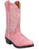 Image #1 - Smoky Mountain Girls' Denver Western Boots - Round Toe, Pink, hi-res