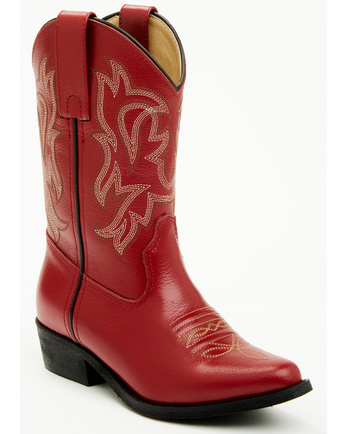 Image #1 - Shyanne Girls' Little Lucille Western Boots - Snip Toe, Red, hi-res