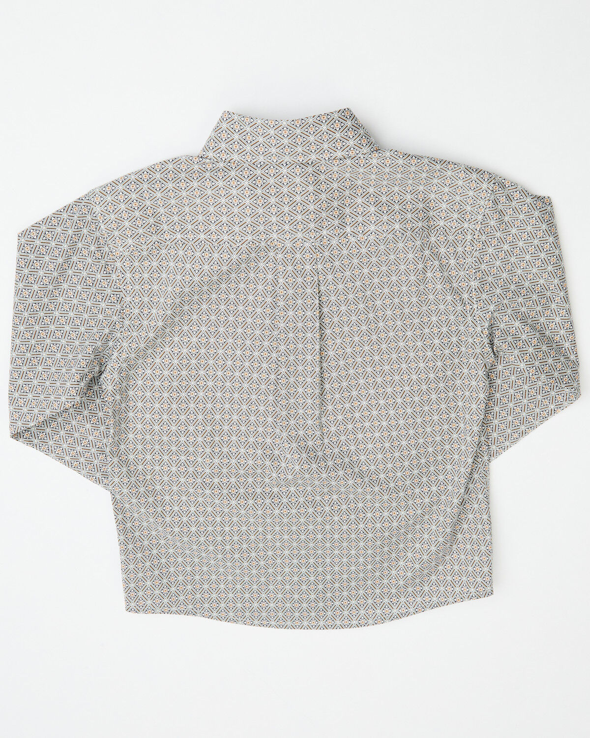 Image #3 - Cinch Toddler Boys' Geo Print Long Sleeve Button-Down Stretch Western Shirt, White, hi-res