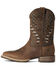 Image #2 - Ariat Men's Hybrid VentTEK Performance Western Boots - Broad Square Toe, Brown, hi-res
