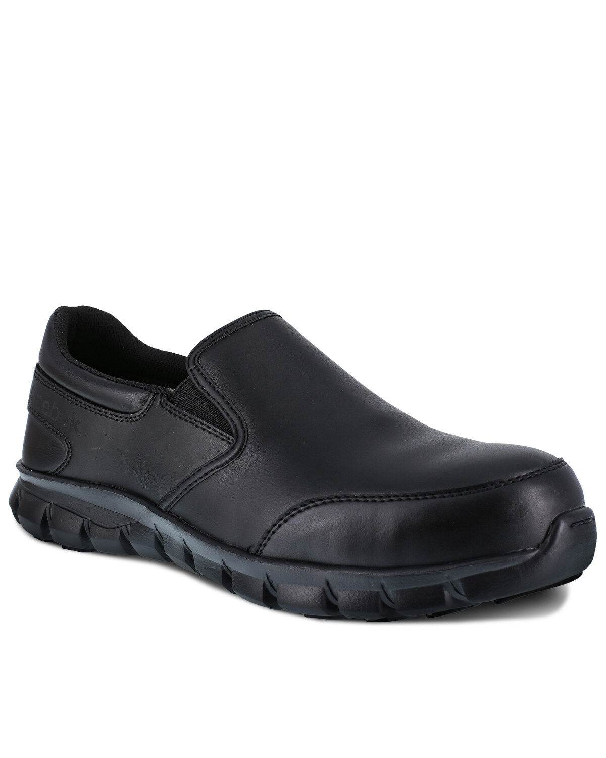 Reebok Women's Slip-On Sublite Work Shoes - Composite Toe, Black, hi-res