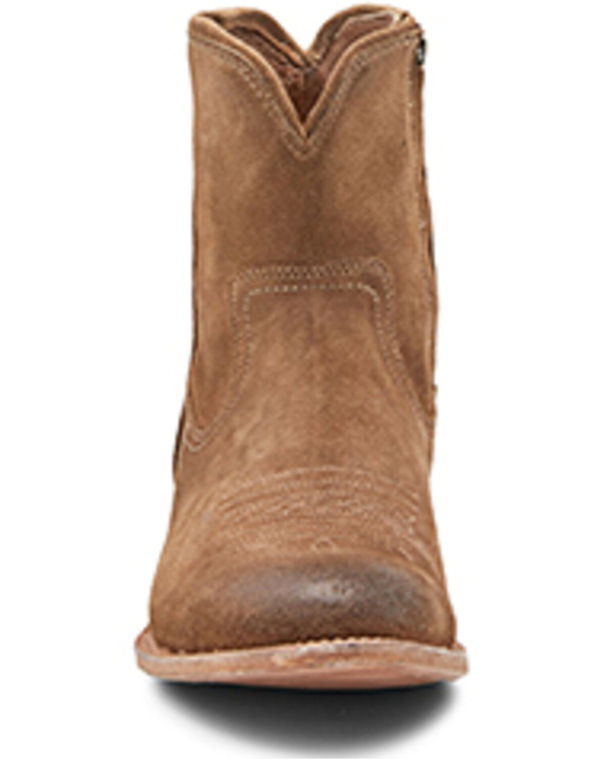 Image #4 - Frye Men's Austin Inside Zip Roughout Ankle Boots - Round Toe, Brown, hi-res