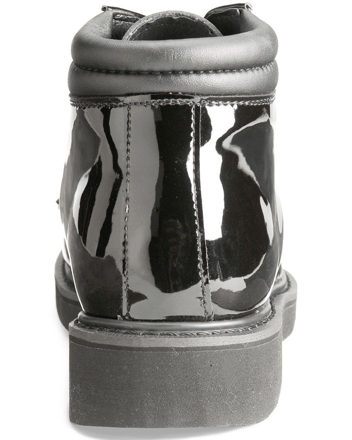 Image #7 - Rocky Dress Leather High Gloss Chukka Duty Shoes, Black, hi-res