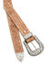 Image #2 - Shyanne Women's Floral Embossed Buckle Belt, Tan, hi-res
