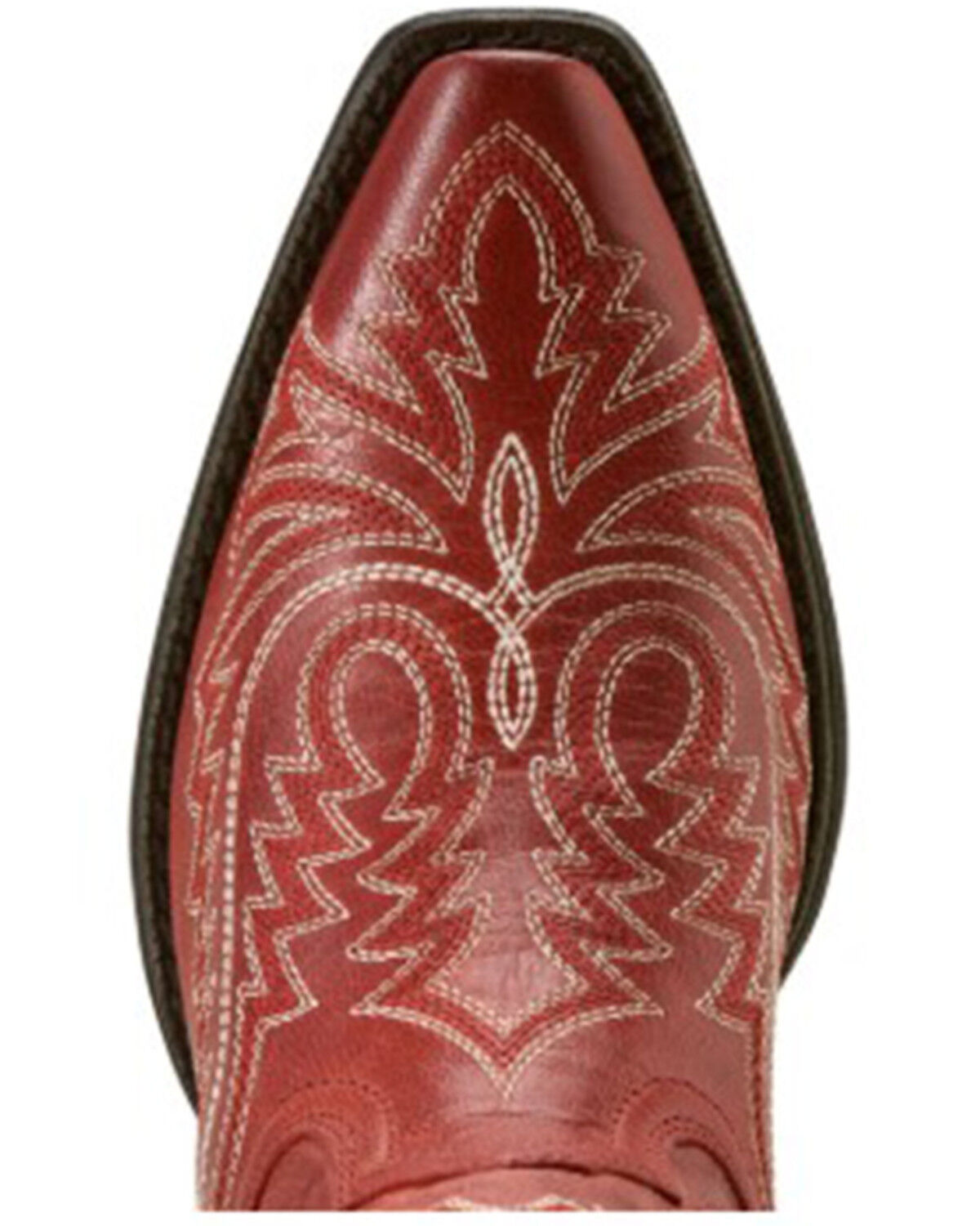 Image #6 - Ariat Women's Round Up Collins Western Boots - Snip Toe, Red, hi-res
