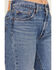 Image #2 - Levi's Women's Medium Wash 501 Pieced Destructed Jeans, Medium Wash, hi-res
