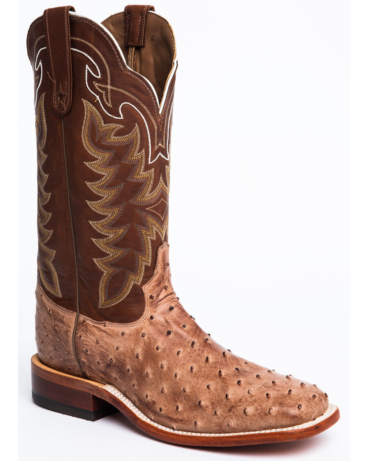 Image #2 - Tony Lama Men's San Saba Full Quill Ostrich Exotic Boots, Chocolate, hi-res