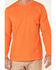 Image #3 - Hawx Men's Solid Orange Forge Long Sleeve Work Pocket T-Shirt - Tall, Orange, hi-res
