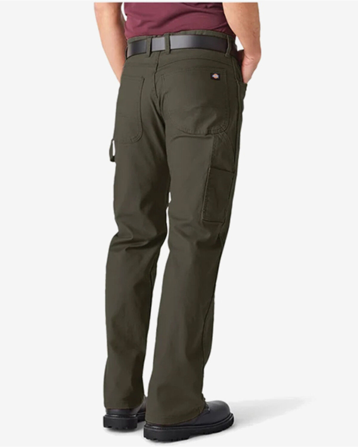 Image #3 - Dickies Men's Relaxed Fit Heavyweight Duck Carpenter Pants, Moss Green, hi-res