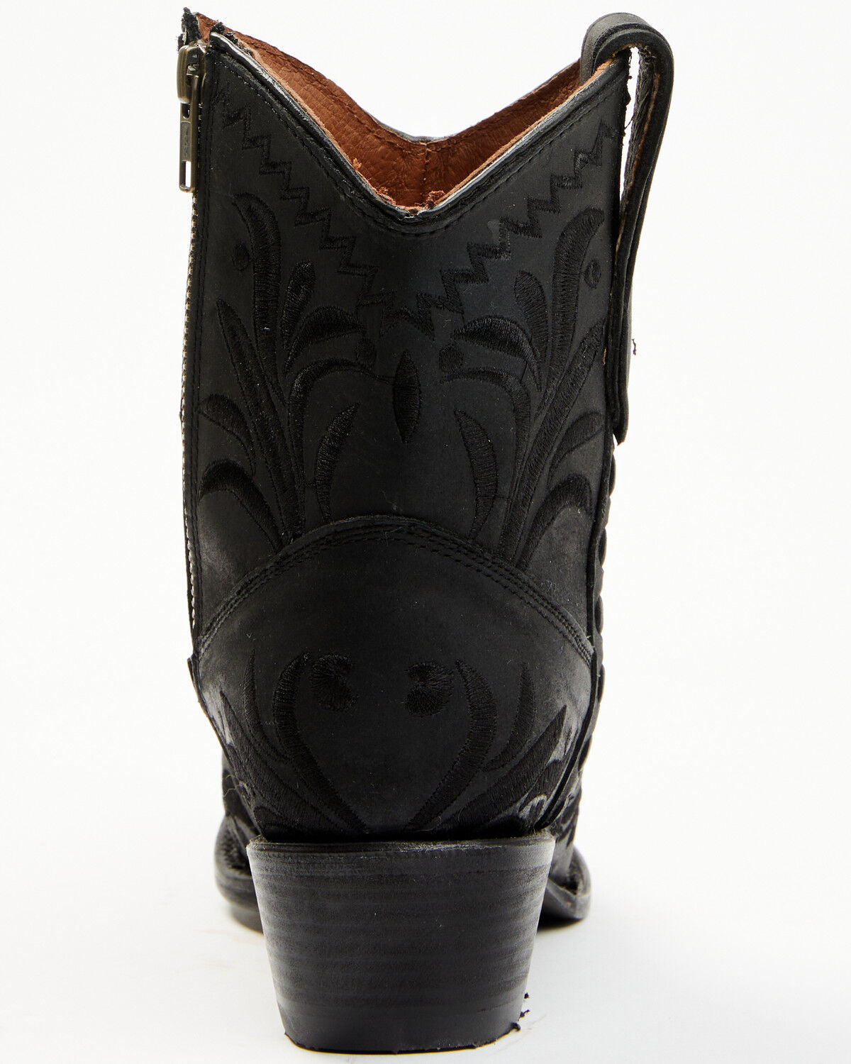 Image #5 - Circle G Women's Embroidered Booties - Snip Toe, Black, hi-res