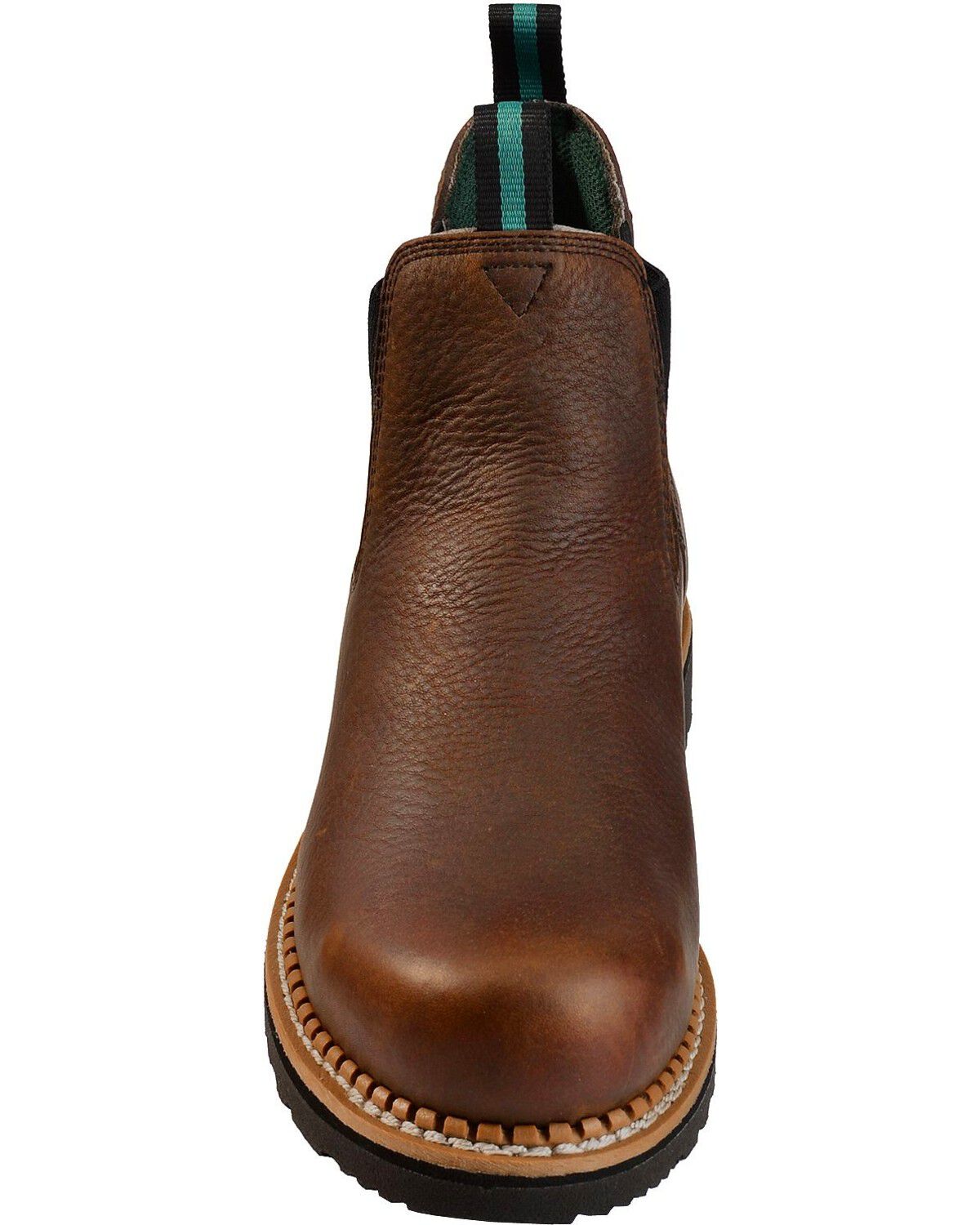 Image #11 - Georgia Boot Men's Romeo Waterproof Slip-On Work Shoes - Soft Toe, Brown, hi-res