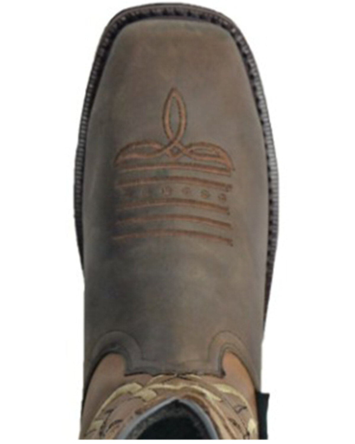 Image #6 - Hoss Men's Showdown 11" Wellington Western Work Boots - Composite Toe, Brown, hi-res
