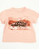 Image #1 - Shyanne Toddler Girls' Running Horses Short Sleeve Graphic Tee, Light Pink, hi-res
