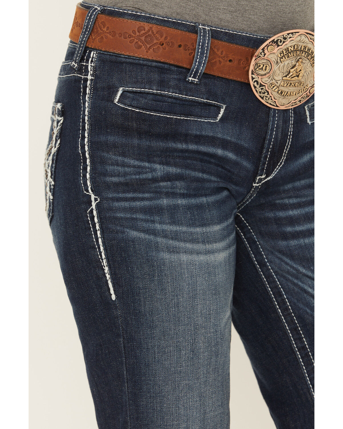 Image #2 - Ariat Women's Entwined Trousers, Blue, hi-res