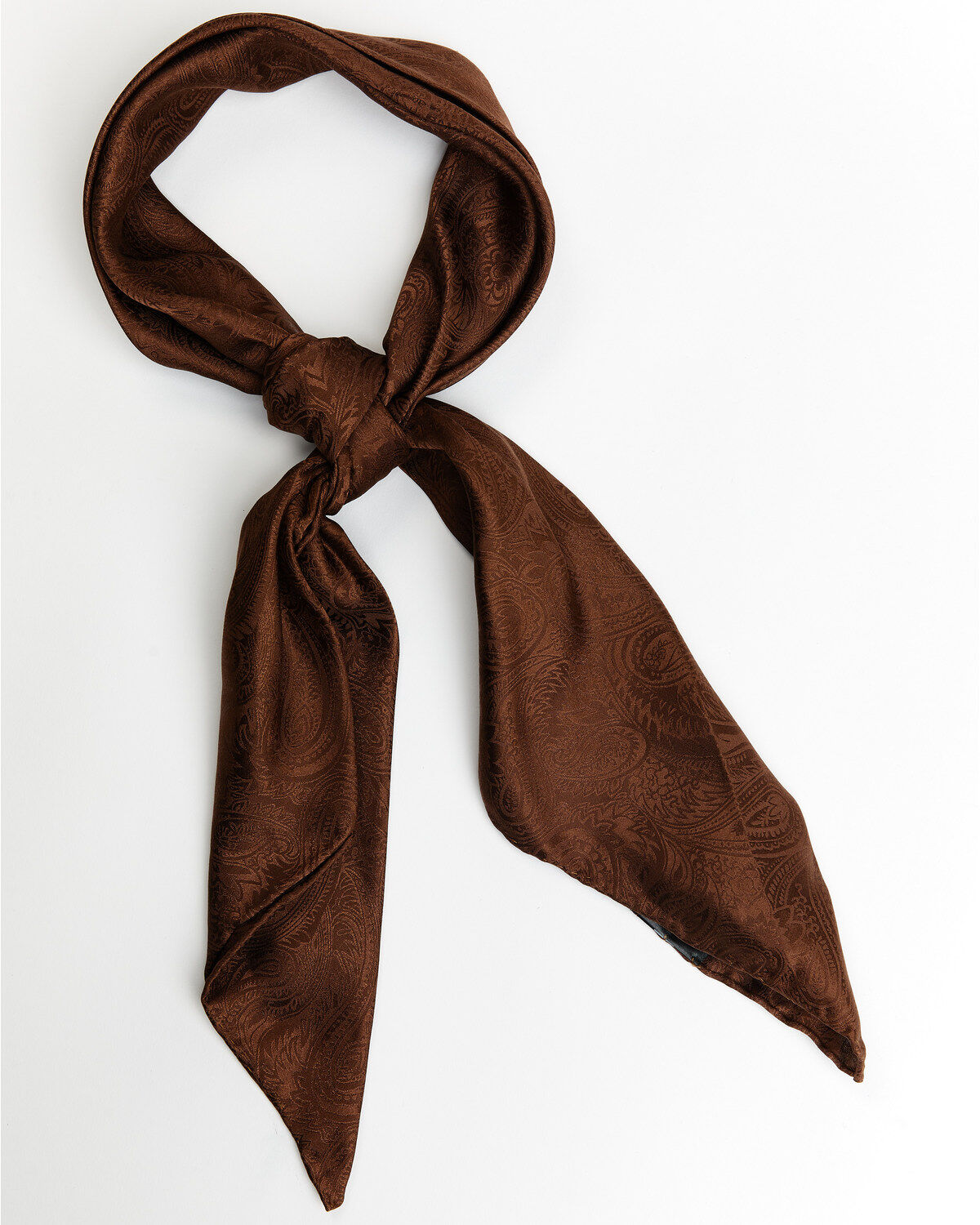 Image #1 - Cody James Men's Silk Wild Rag Scarf, Brown, hi-res