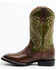Image #3 - RANK 45&reg; Boys' Kasey Western Boots - Broad Square Toe, Green, hi-res
