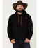 Image #1 - Ariat Men's Boot Barn Exclusive Logo Hooded Sweatshirt, Black, hi-res