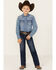 Image #1 - Cinch Boys' White Label Slim Straight Denim Jeans, Denim, hi-res