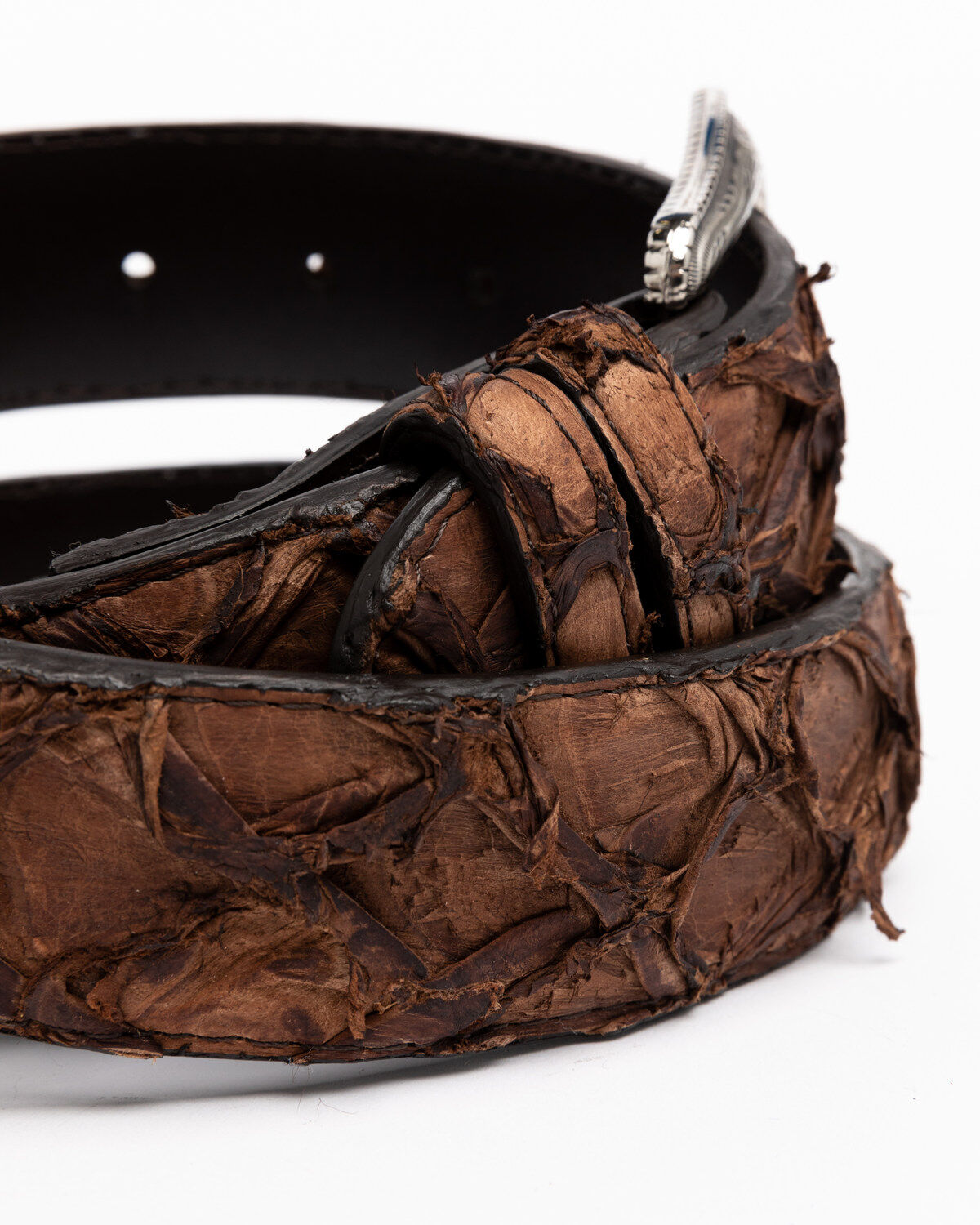 Image #4 - Cody James Men's Exotic Pirarucu Belt, Brown, hi-res