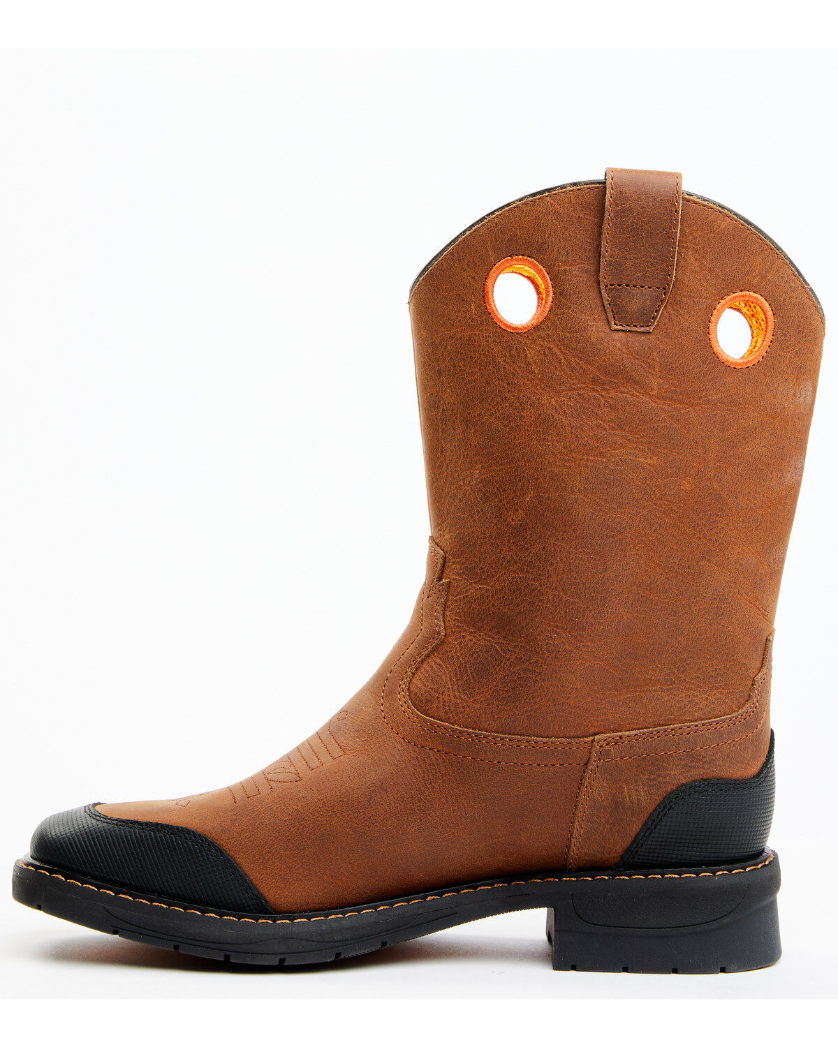 Image #3 - Cody James Boys' Skull Work Boots - Broad Square Toe, Multi, hi-res