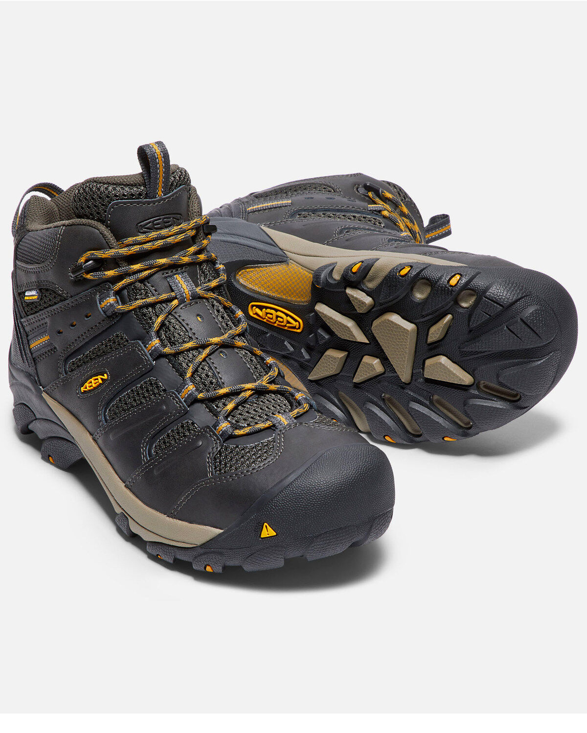 Image #3 - Keen Men's Lansing Waterproof Work Boots - Steel Toe, Black, hi-res