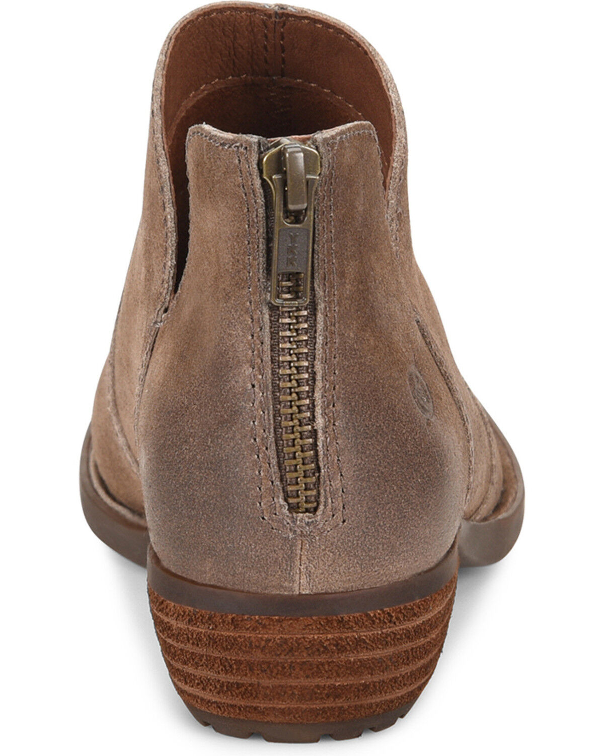 Image #5 - Born Women's Distressed Taupe Kerri Full-Grain Fashion Bootie - Round Toe, Taupe, hi-res