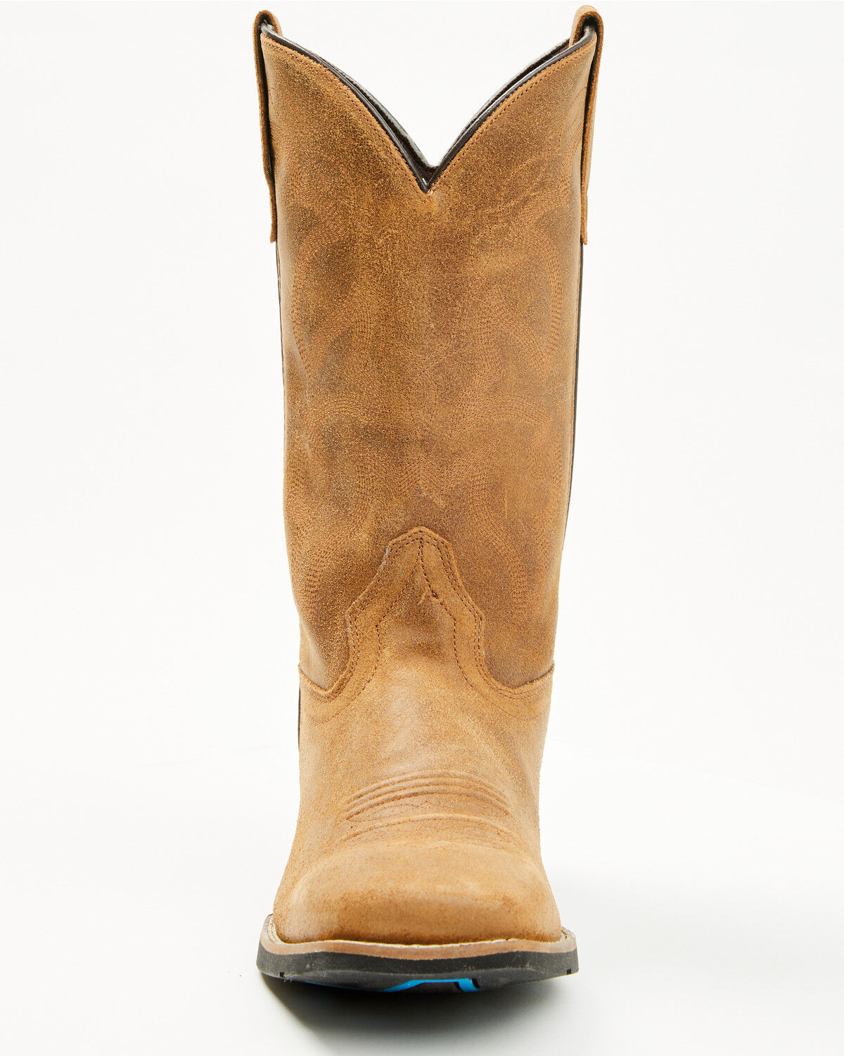 Image #4 - Roper Men's Monterey Roughout Western Boots - Square Toe, Tan, hi-res