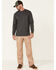 Image #2 - Hawx Men's Solid Charcoal Forge Long Sleeve Work Pocket T-Shirt - Tall, Charcoal, hi-res