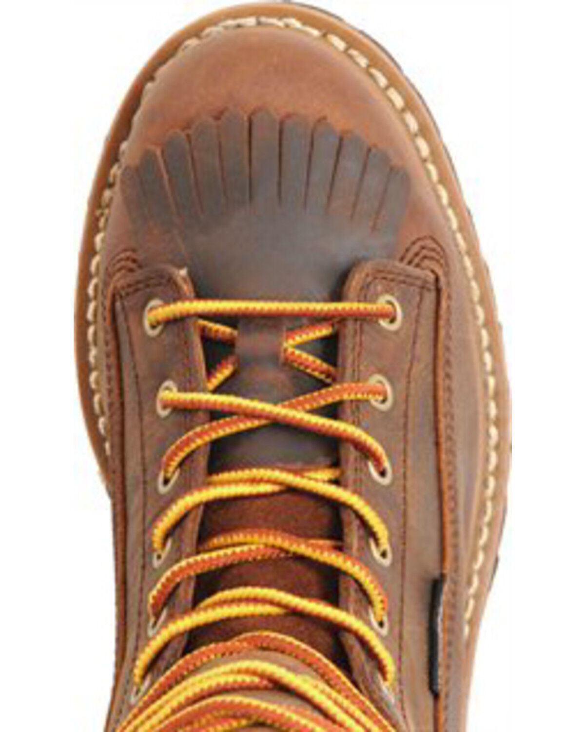 Image #7 - Carolina Men's Logger 8" Steel Toe Work Boots, Brown, hi-res