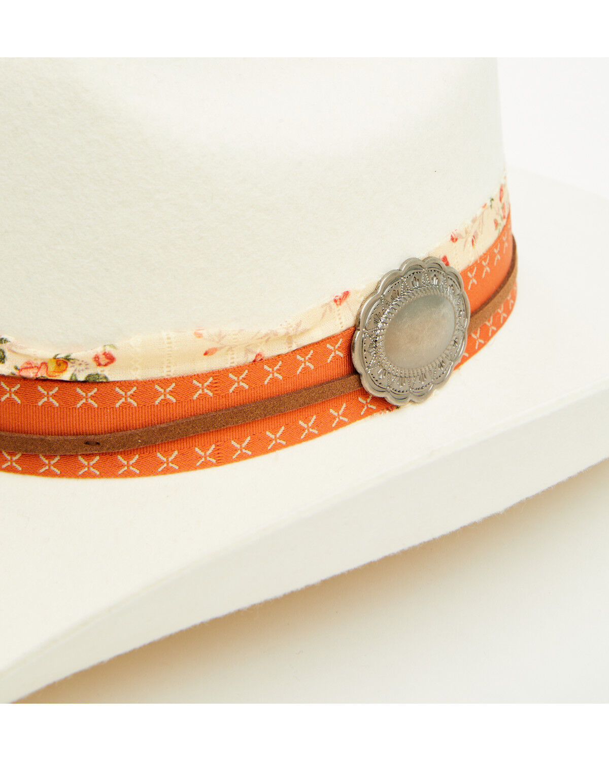 Image #2 - Shyanne Women's Concho Wool Cowboy Hat, Ivory, hi-res