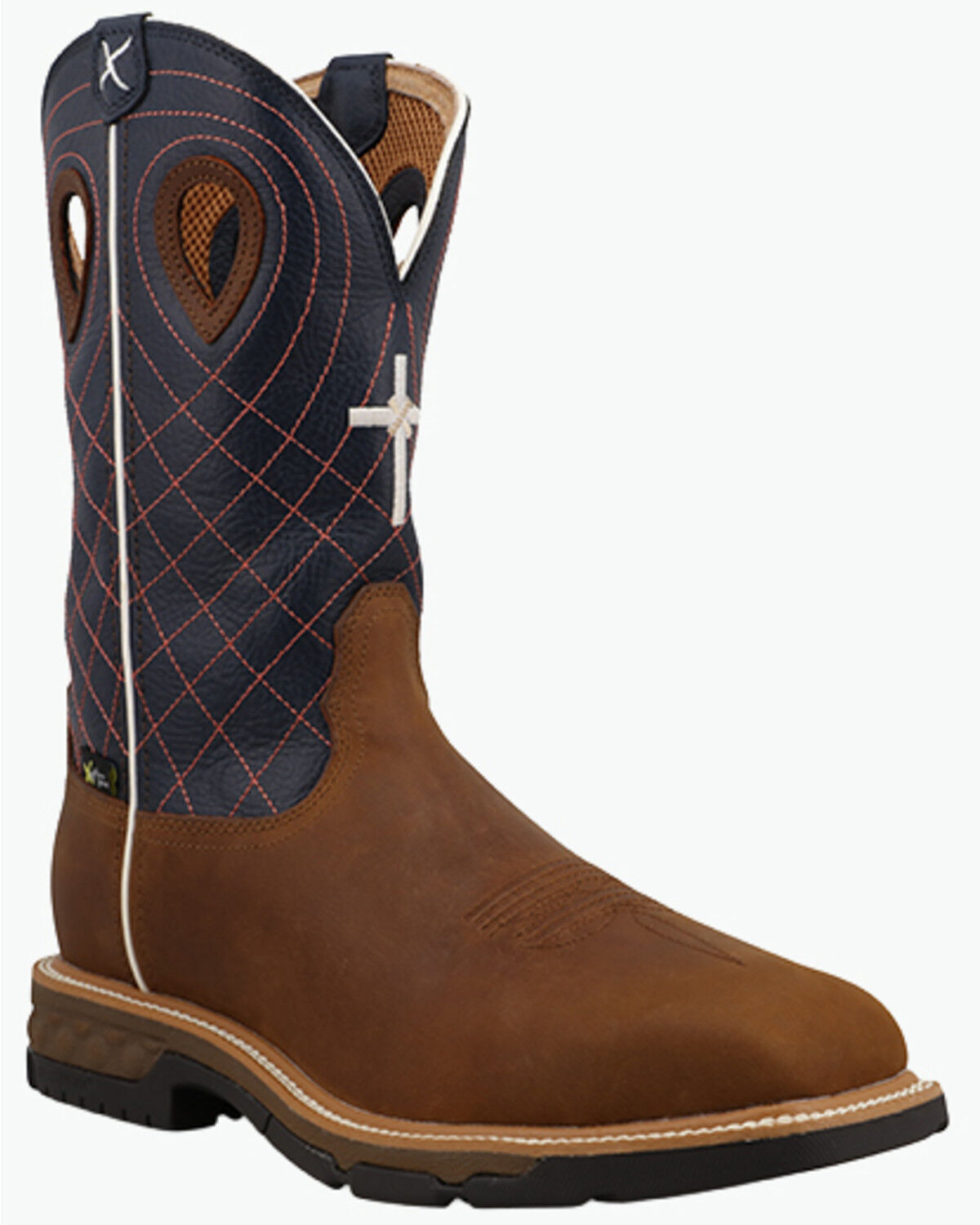 Image #1 - Twisted X Men's Met Guard Waterproof Work Boots - Alloy Toe, Brown, hi-res