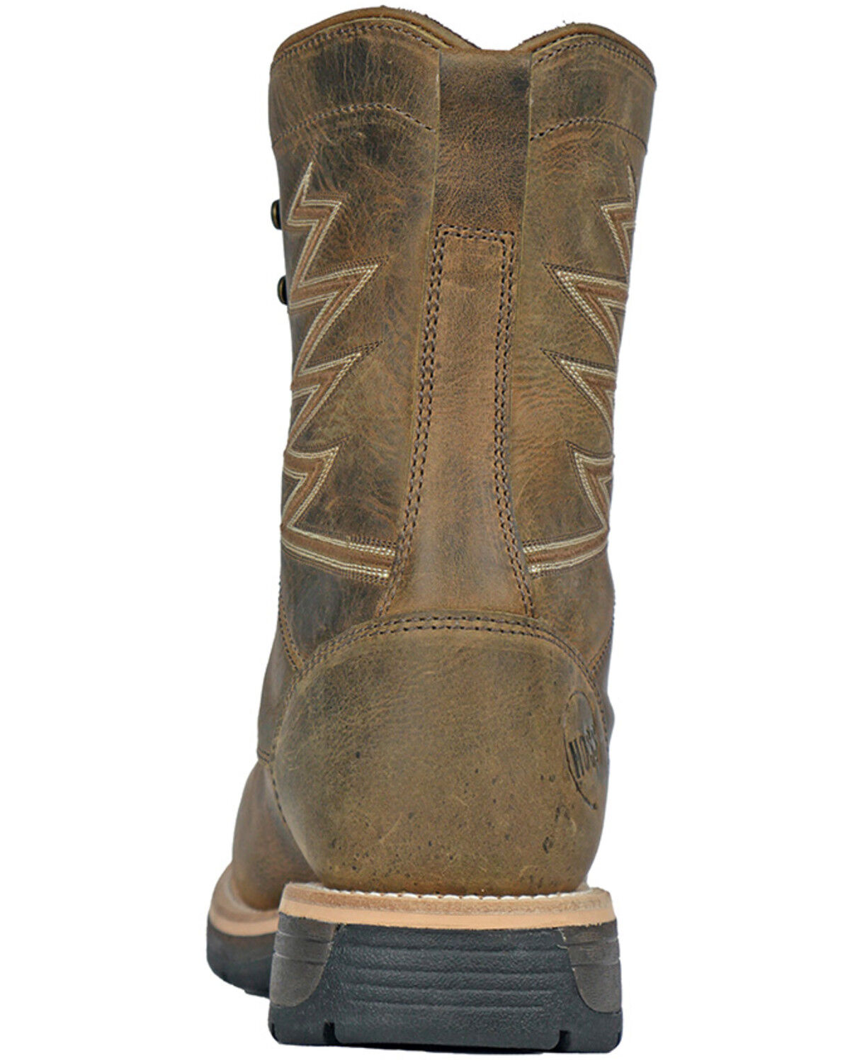 Image #5 - Hoss Men's Distressed Lace-Up Waterproof Work Boots - Composite Toe, Brown, hi-res