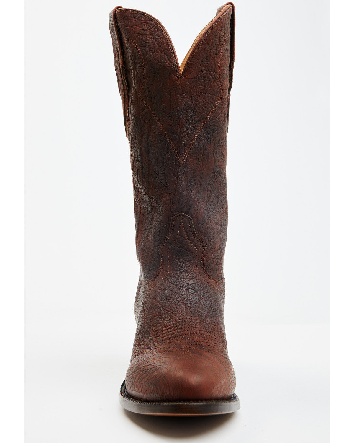 Image #4 - El Dorado Men's Sammy Western Boots - Round Toe, Cognac, hi-res